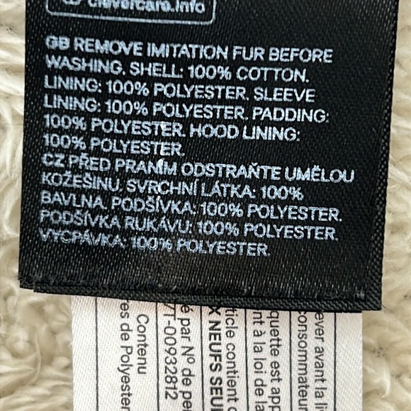 Divided by H & M Women’s Jacket / Coat Size 4 Navy Blue Faux Fur Lining - Picture 11 of 14